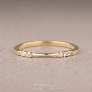 Harper Wedding Ring Cuff, 6 Diamond