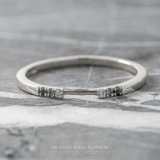 Harper Wedding Ring Cuff, 6 Ombre Diamond