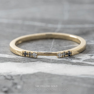 Harper Wedding Ring Cuff, 6 Ombre Diamond