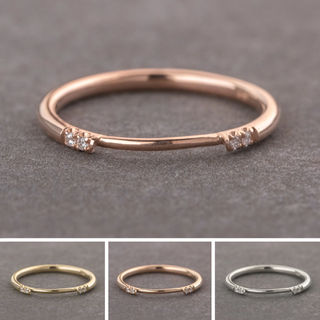 Harper Wedding Ring Cuff, 4 Diamond