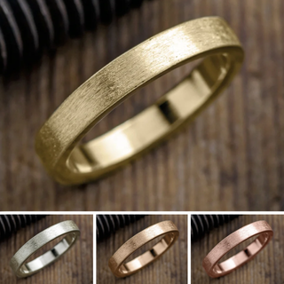 4mm Mens Wedding Band, Matte