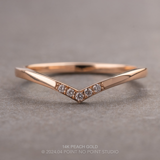 Vivian Wedding Ring, 5 Diamond, Loaf Polished Band