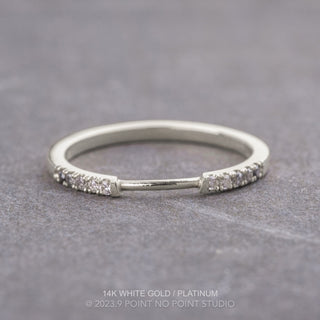 Harper Wedding Ring Cuff, 10 Ombre Diamond