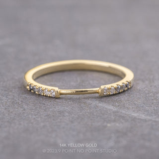 Harper Wedding Ring Cuff, 10 Ombre Diamond
