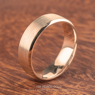 7mm Comfort Fit, Mens Wedding Band, Beveled Edge Matte men's wedding band, Point No Point Studio. Eco-friendly, Recycled Metals, Conflict Free.