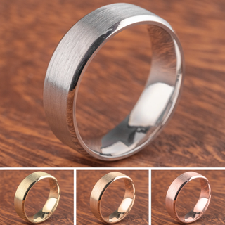 7mm Comfort Fit, Mens Wedding Band, Beveled Edge Matte men's wedding band, Point No Point Studio. Eco-friendly, Recycled Metals, Conflict Free.