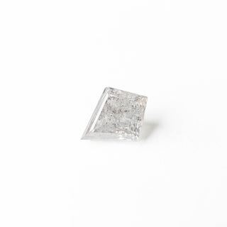 Clear salt and pepper kite diamond