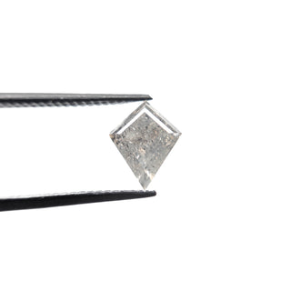 Clear black speckled kite diamond