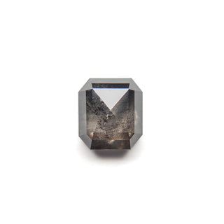 Salt and pepper asscher diamond