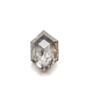 Icy salt and pepper hexagon diamond