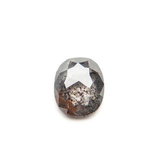 Salt and pepper oval diamond
