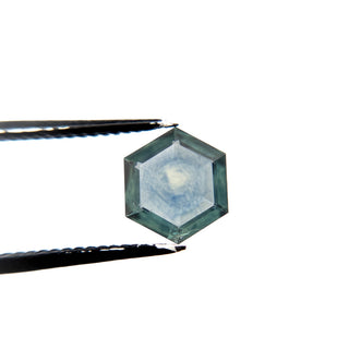 Green hexagon sapphire