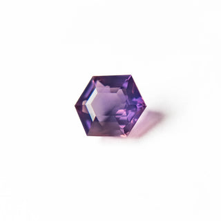Purple hexagon sapphire