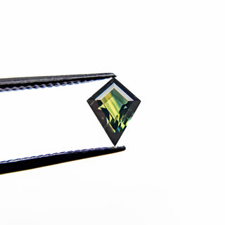 Blue green sapphire gemstone