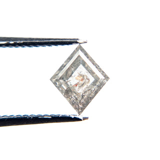 1.31 Carat Icy Salt and Pepper Double Cut Lozenge Diamond
