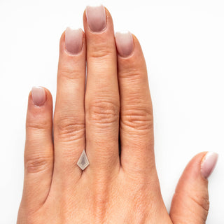 Icy white kite diamond