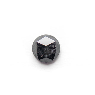 Black salt and pepper round diamond