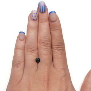 Teal hexagon sapphire