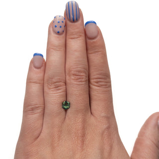 Teal sapphire