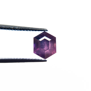 Purple hexagon sapphire