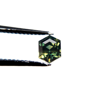 Green hexagon sapphire