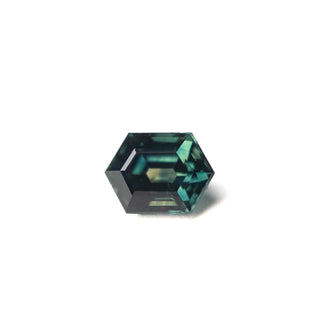 Teal hexagon sapphire