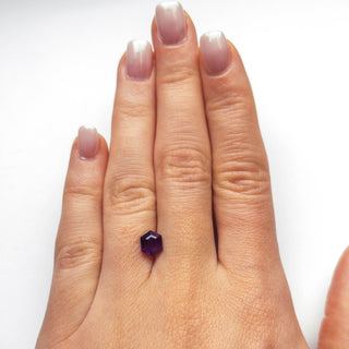 Purple hexagon sapphire