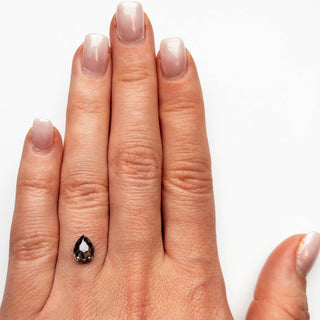 Black speckled pear diamond