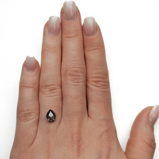 Salt and pepper pear diamond