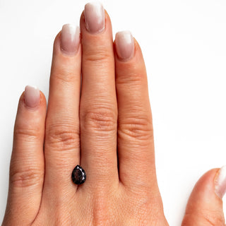 Black speckled pear diamond