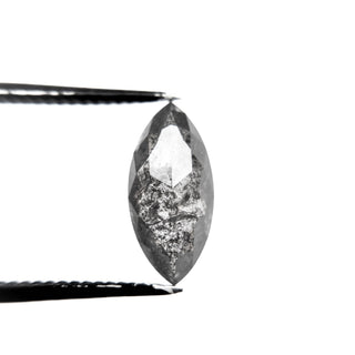 Black speckled marquise diamond