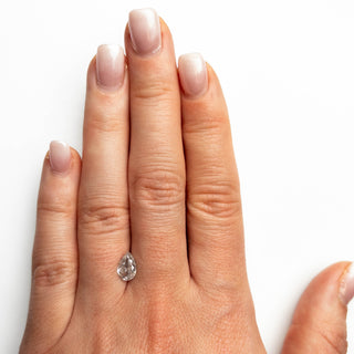 Salt and pepper pear diamond