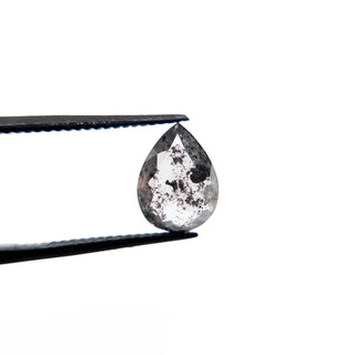 Salt and pepper pear diamond