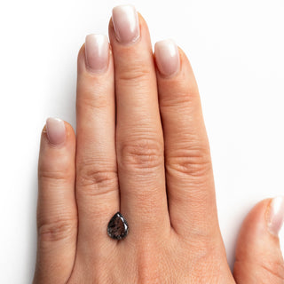 Black speckled pear diamond