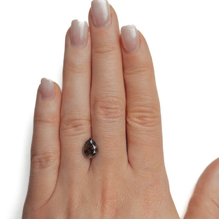 Salt and pepper pear diamond
