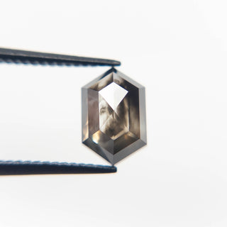 Smoky black hexagon diamond