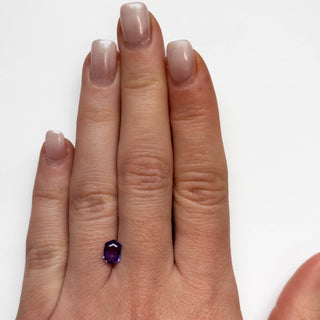 Purple hexagon sapphire