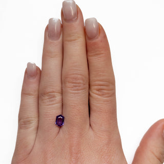 Purple hexagon sapphire
