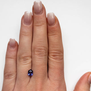 Purple hexagon sapphire