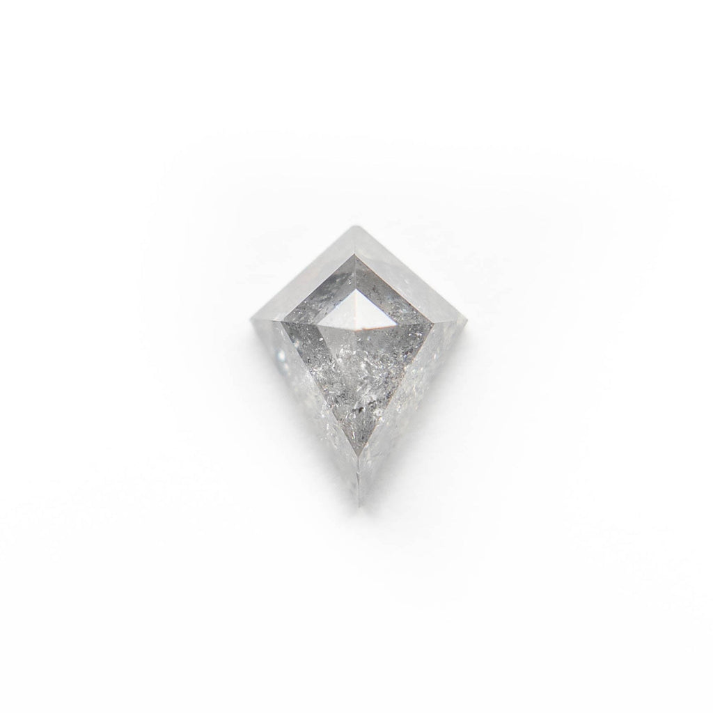.79 Carat Salt and Pepper Rose Cut Kite Diamond – Point No Point Studio