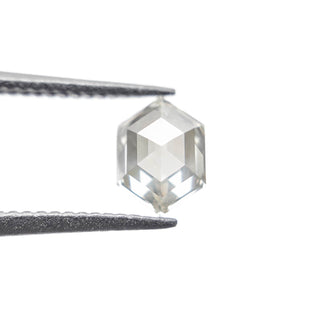 1.12 CARAT CANADIAN SALT AND PEPPER DOUBLE CUT HEXAGON DIAMOND