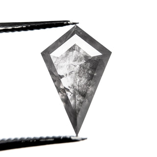 Salt and pepper kite shaped diamond