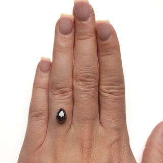 Black salt and pepper pear diamond