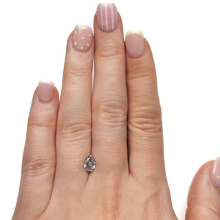 Salt and pepper pear diamond