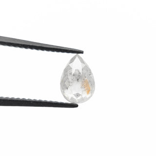 Icy white pear diamond