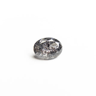 Salt and pepper oval diamond