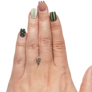 Salt and pepper marquise diamond