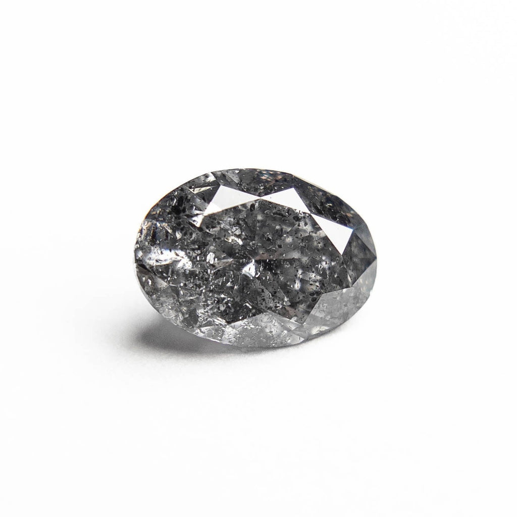 1.06 Carat Salt and Pepper Brilliant Cut Oval Diamond – Point No Point ...