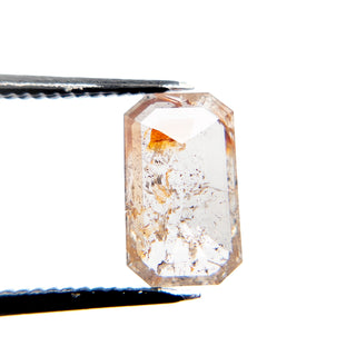 1.81 Carat Orange Salt and Pepper Double Cut Emerald Diamond