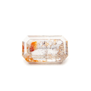 1.81 Carat Orange Salt and Pepper Double Cut Emerald Diamond